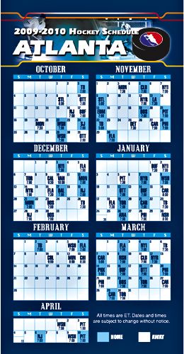 ReaMark Products: Atlanta Hockey Schedule